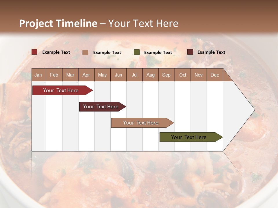 A Bowl Of Soup With Bread On The Side PowerPoint Template