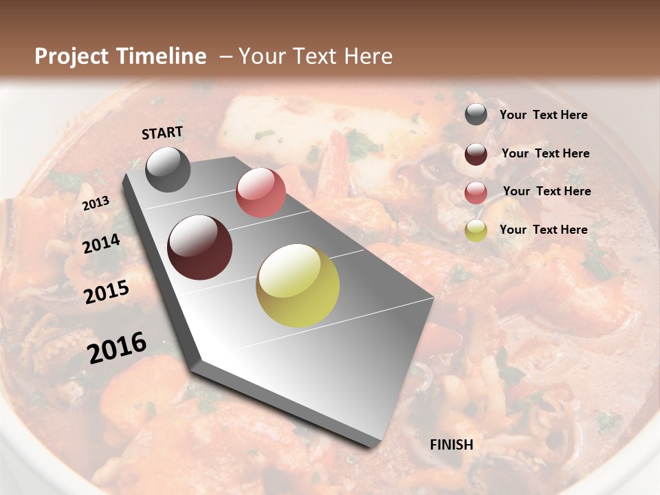 A Bowl Of Soup With Bread On The Side PowerPoint Template