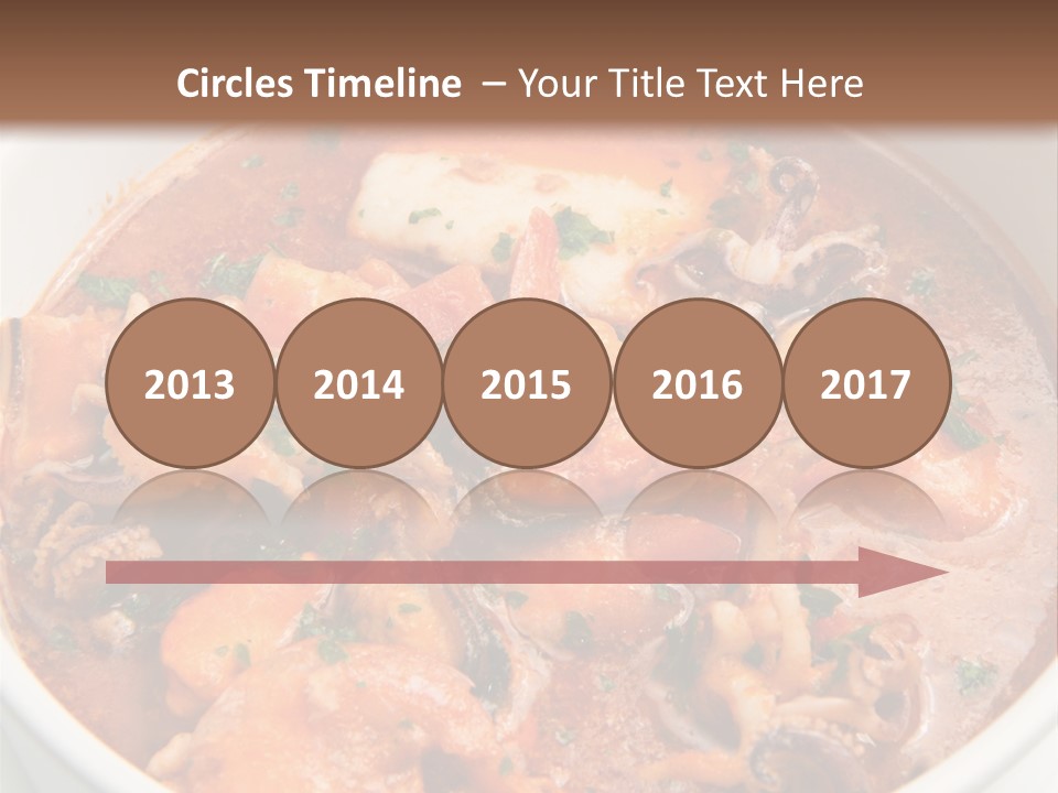 A Bowl Of Soup With Bread On The Side PowerPoint Template