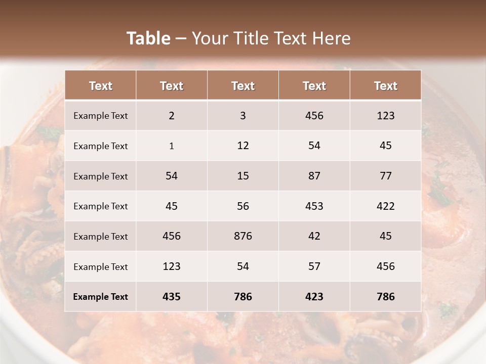A Bowl Of Soup With Bread On The Side PowerPoint Template