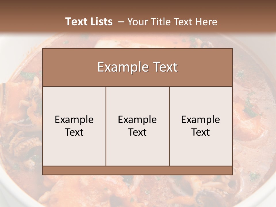 A Bowl Of Soup With Bread On The Side PowerPoint Template