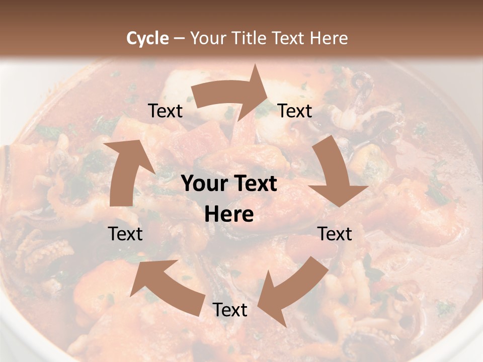 A Bowl Of Soup With Bread On The Side PowerPoint Template