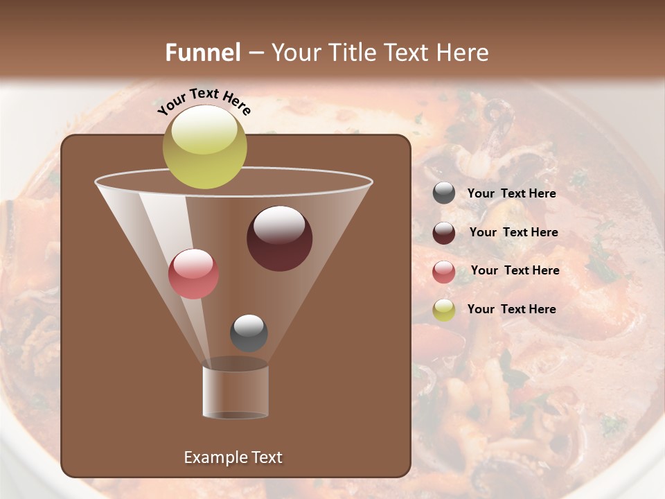 A Bowl Of Soup With Bread On The Side PowerPoint Template