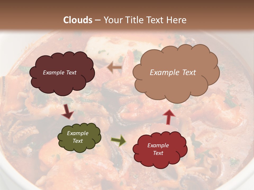 A Bowl Of Soup With Bread On The Side PowerPoint Template