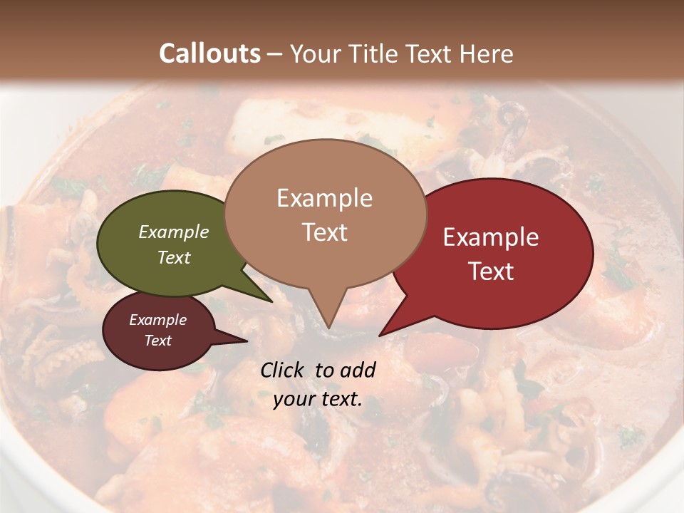 A Bowl Of Soup With Bread On The Side PowerPoint Template