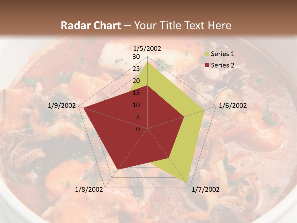 A Bowl Of Soup With Bread On The Side PowerPoint Template