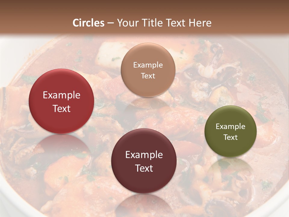 A Bowl Of Soup With Bread On The Side PowerPoint Template