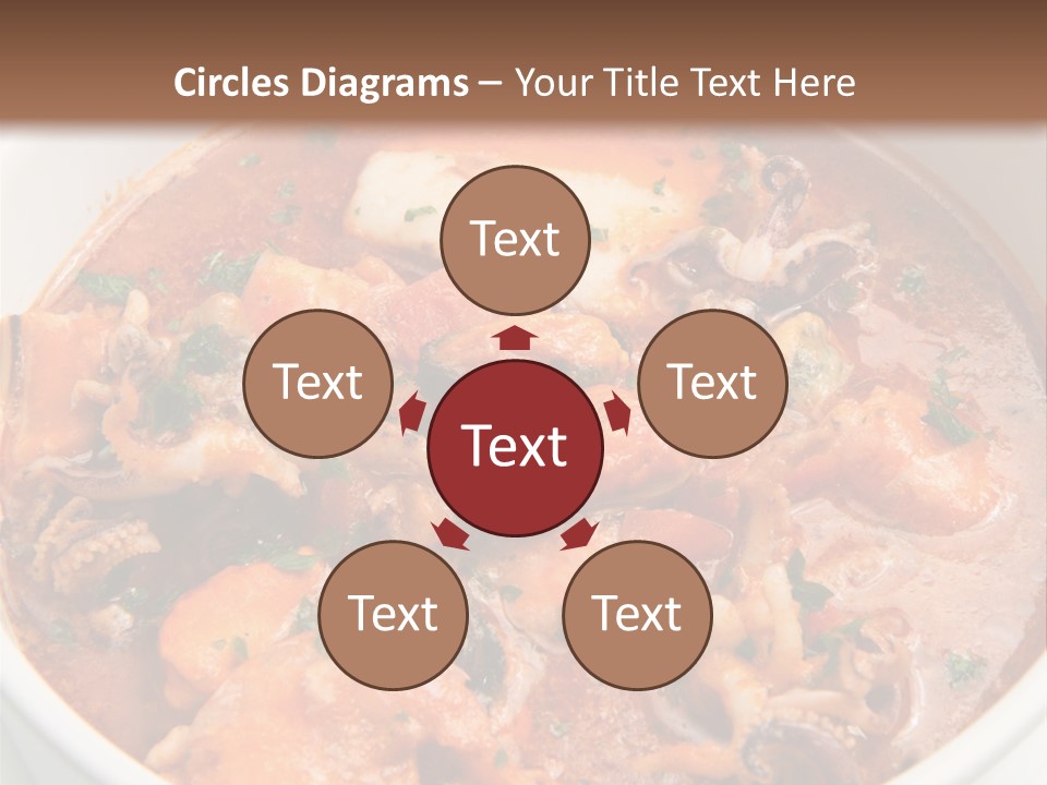 A Bowl Of Soup With Bread On The Side PowerPoint Template