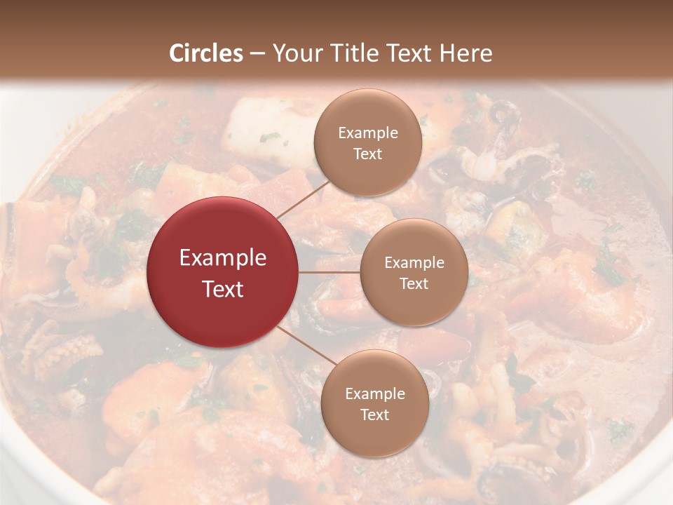 A Bowl Of Soup With Bread On The Side PowerPoint Template