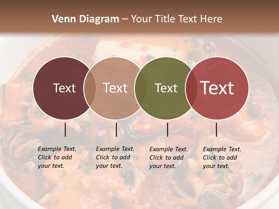 A Bowl Of Soup With Bread On The Side PowerPoint Template