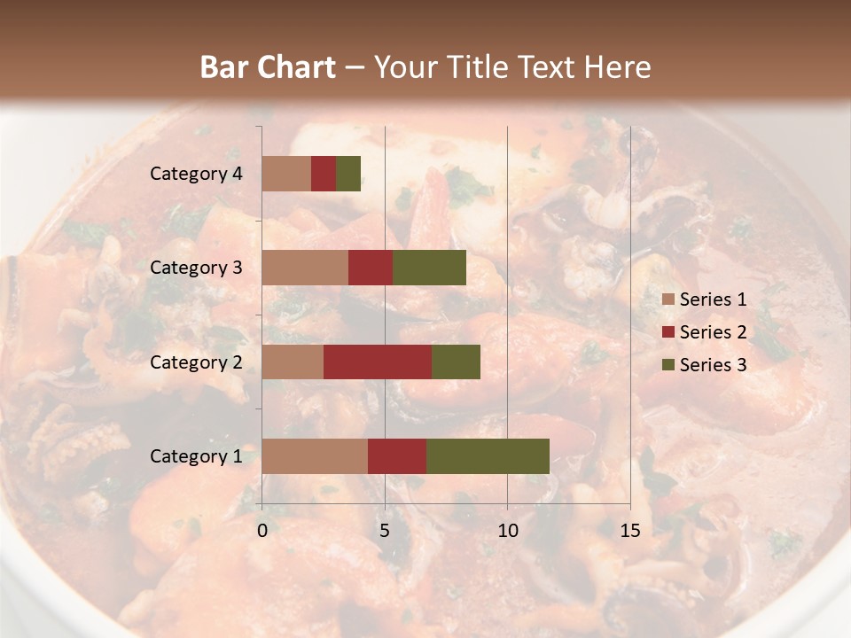 A Bowl Of Soup With Bread On The Side PowerPoint Template