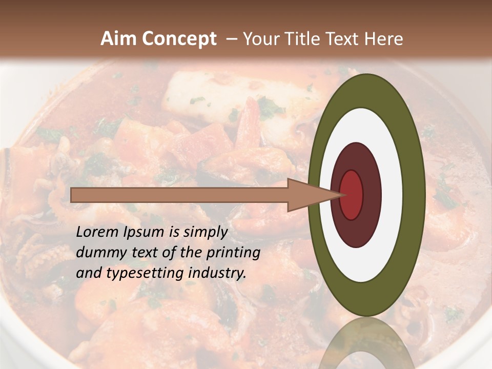 A Bowl Of Soup With Bread On The Side PowerPoint Template