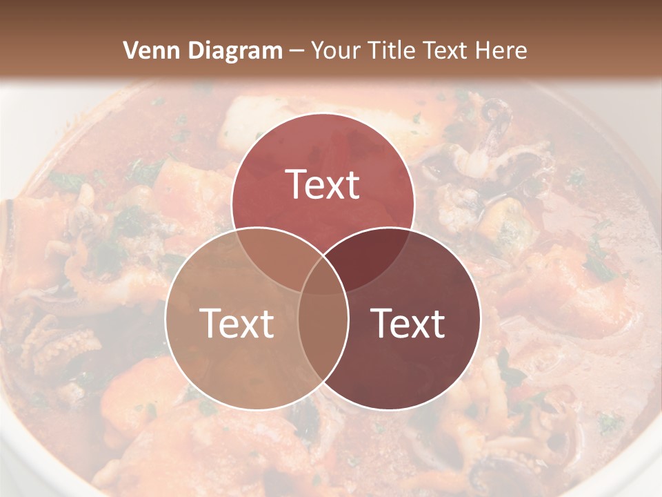 A Bowl Of Soup With Bread On The Side PowerPoint Template