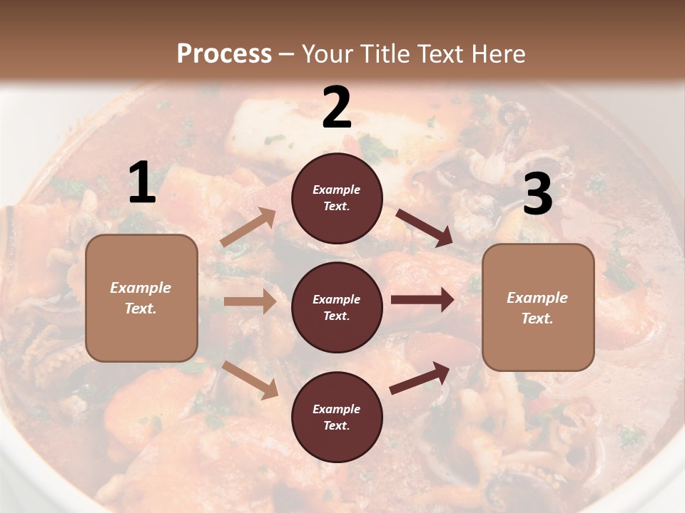 A Bowl Of Soup With Bread On The Side PowerPoint Template