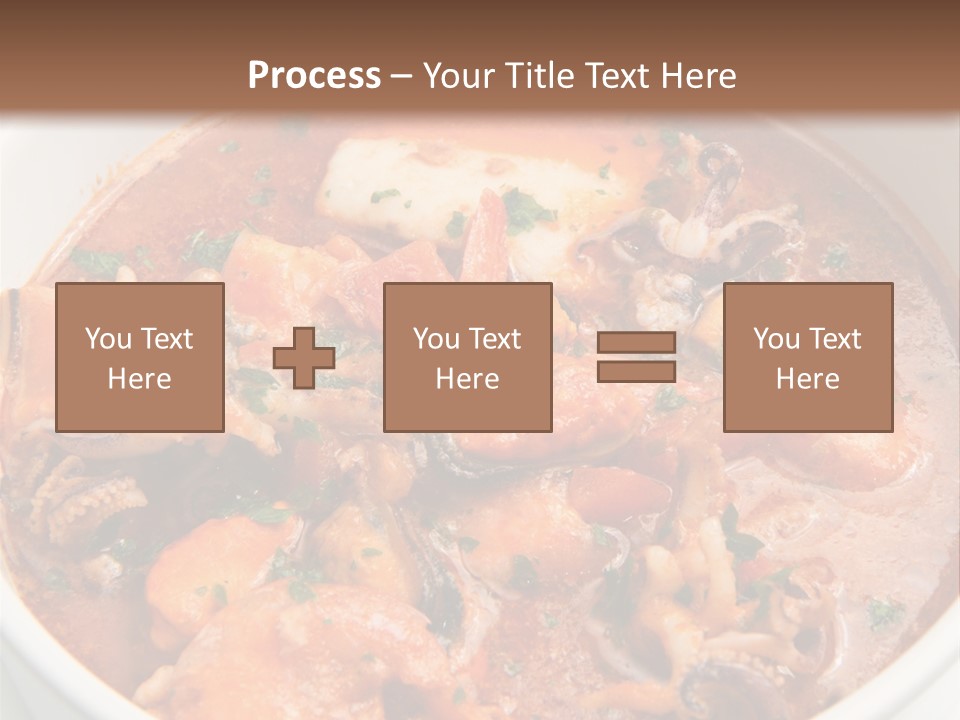 A Bowl Of Soup With Bread On The Side PowerPoint Template
