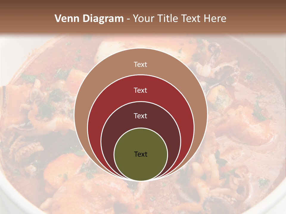 A Bowl Of Soup With Bread On The Side PowerPoint Template