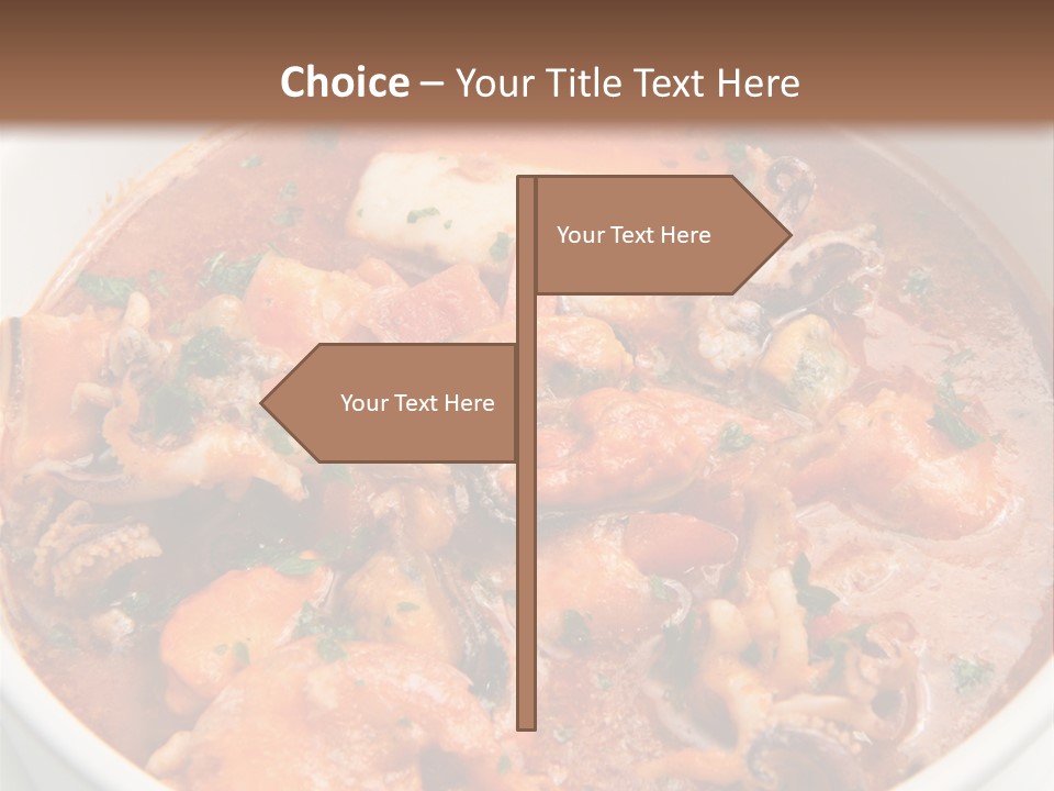 A Bowl Of Soup With Bread On The Side PowerPoint Template