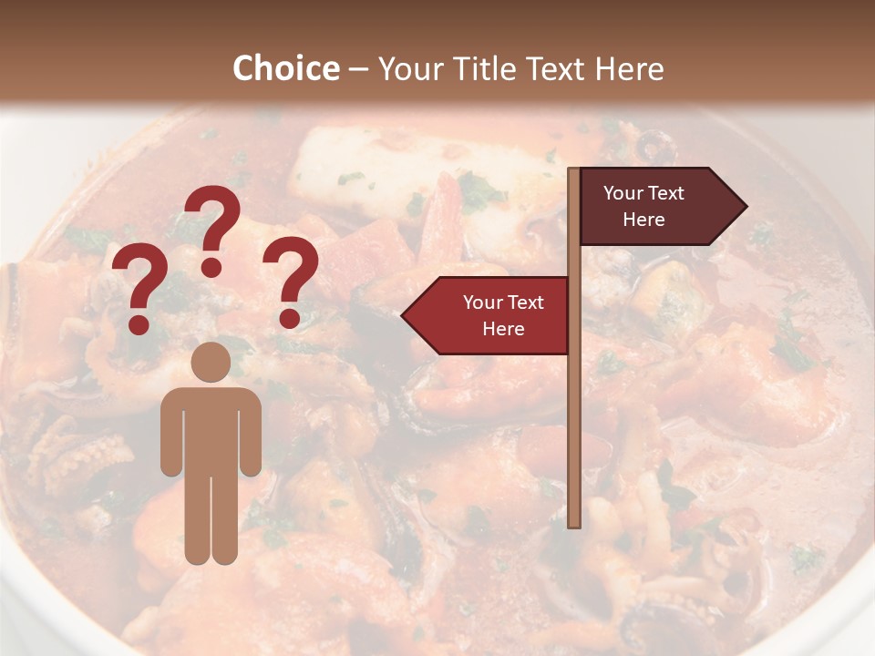 A Bowl Of Soup With Bread On The Side PowerPoint Template