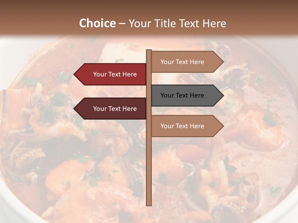 A Bowl Of Soup With Bread On The Side PowerPoint Template
