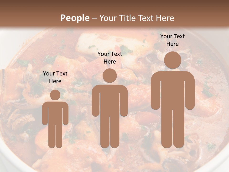 A Bowl Of Soup With Bread On The Side PowerPoint Template