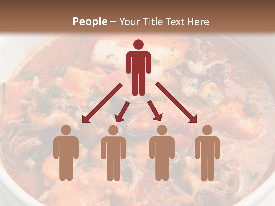 A Bowl Of Soup With Bread On The Side PowerPoint Template
