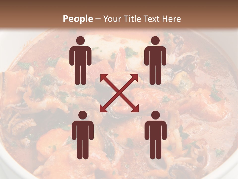 A Bowl Of Soup With Bread On The Side PowerPoint Template