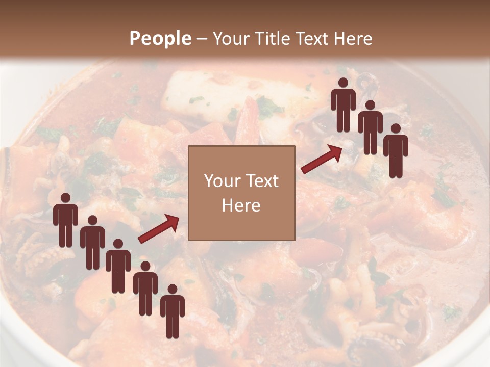 A Bowl Of Soup With Bread On The Side PowerPoint Template