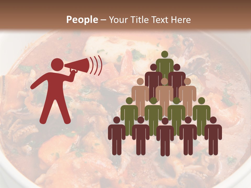 A Bowl Of Soup With Bread On The Side PowerPoint Template