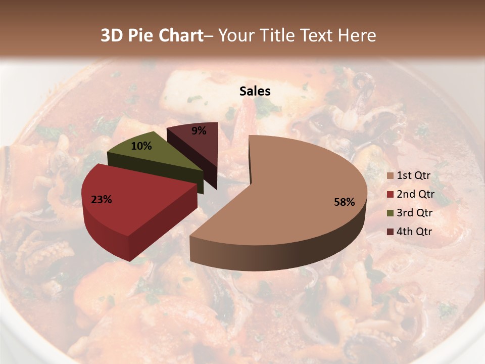 A Bowl Of Soup With Bread On The Side PowerPoint Template