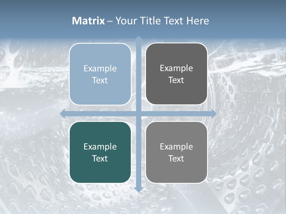 A Close Up Of A Washing Machine With Water On It PowerPoint Template