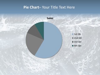 A Close Up Of A Washing Machine With Water On It PowerPoint Template