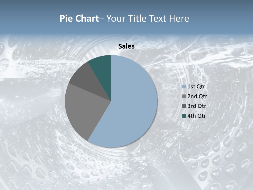 A Close Up Of A Washing Machine With Water On It PowerPoint Template