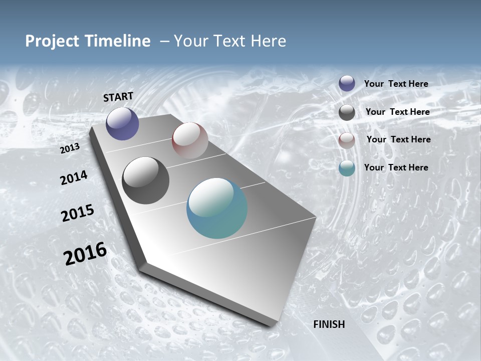 A Close Up Of A Washing Machine With Water On It PowerPoint Template