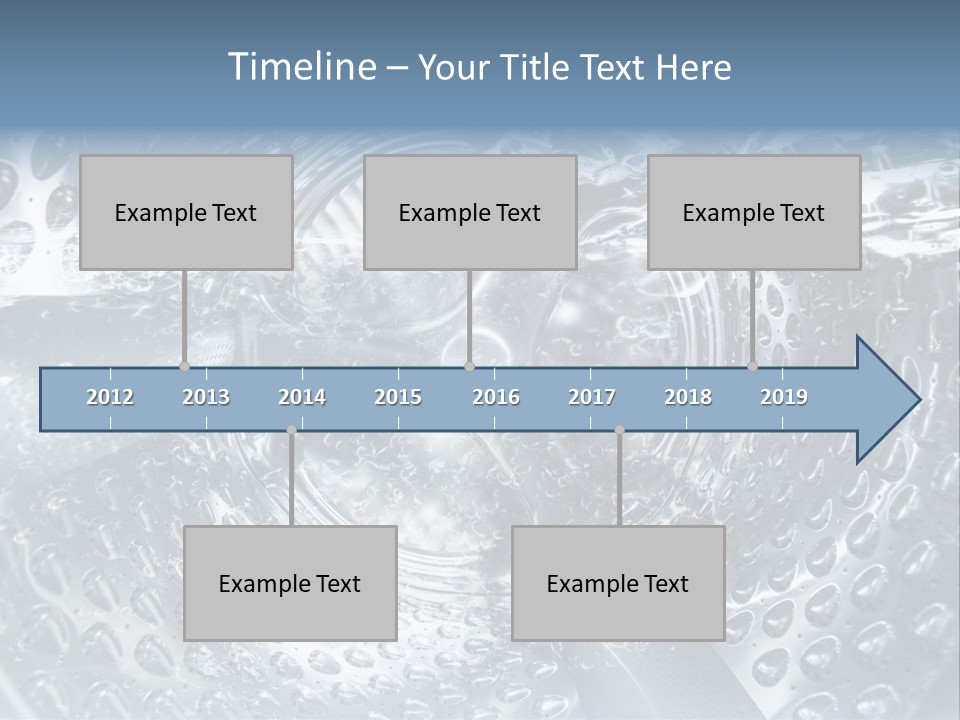 A Close Up Of A Washing Machine With Water On It PowerPoint Template