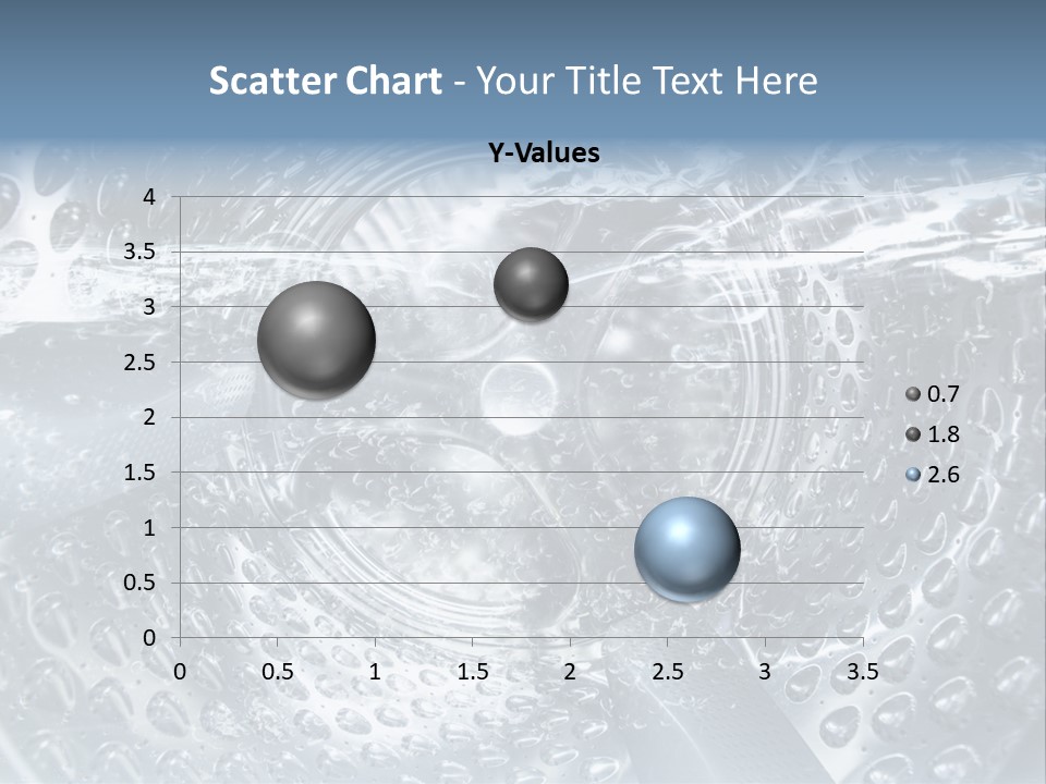 A Close Up Of A Washing Machine With Water On It PowerPoint Template