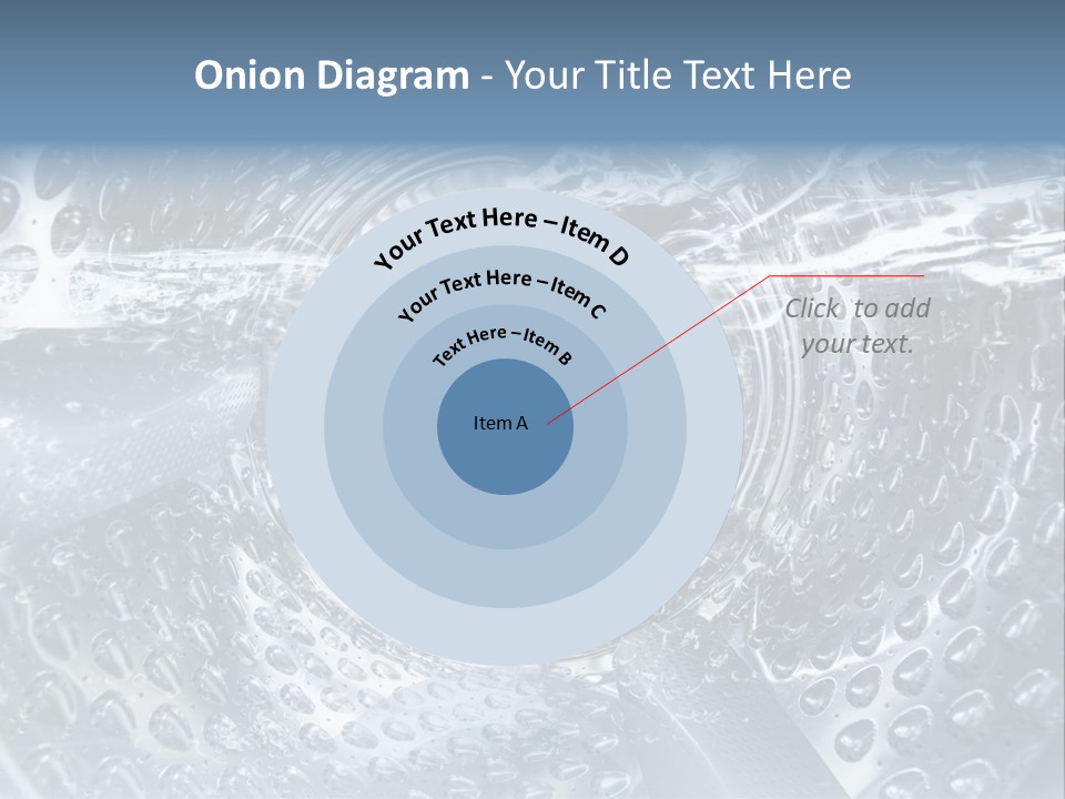 A Close Up Of A Washing Machine With Water On It PowerPoint Template