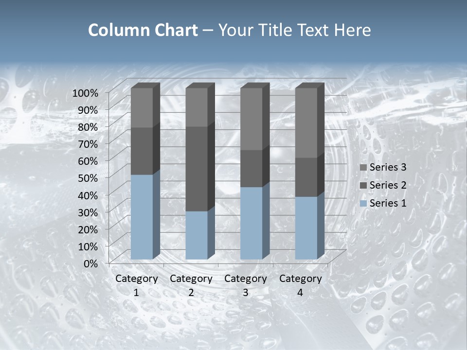 A Close Up Of A Washing Machine With Water On It PowerPoint Template
