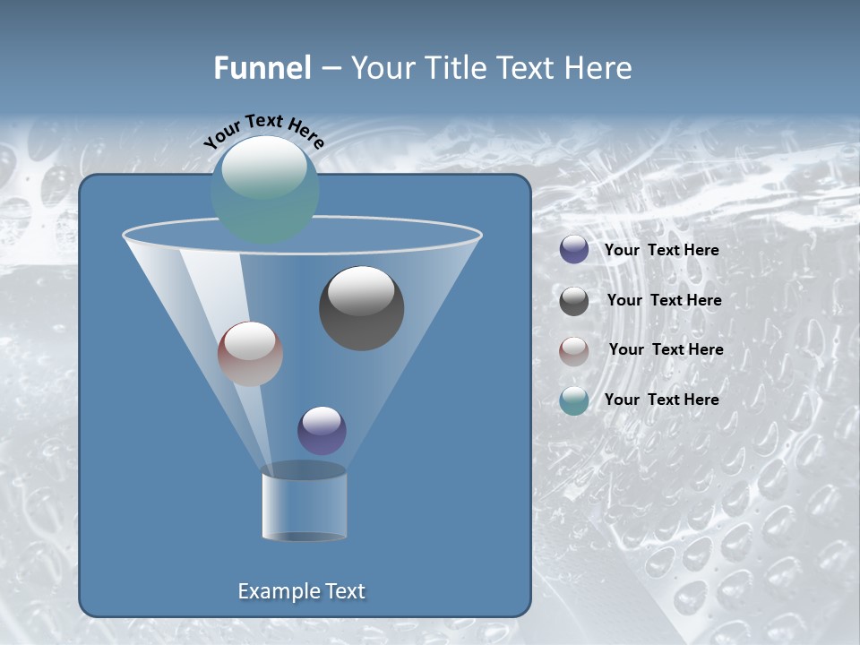 A Close Up Of A Washing Machine With Water On It PowerPoint Template