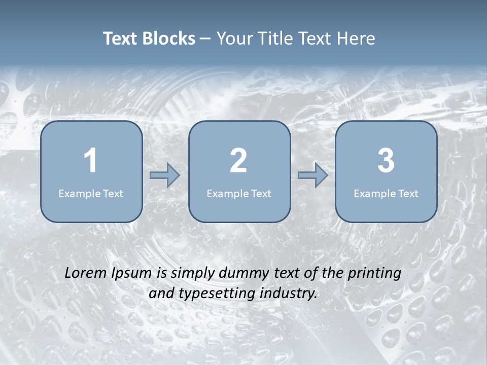 A Close Up Of A Washing Machine With Water On It PowerPoint Template