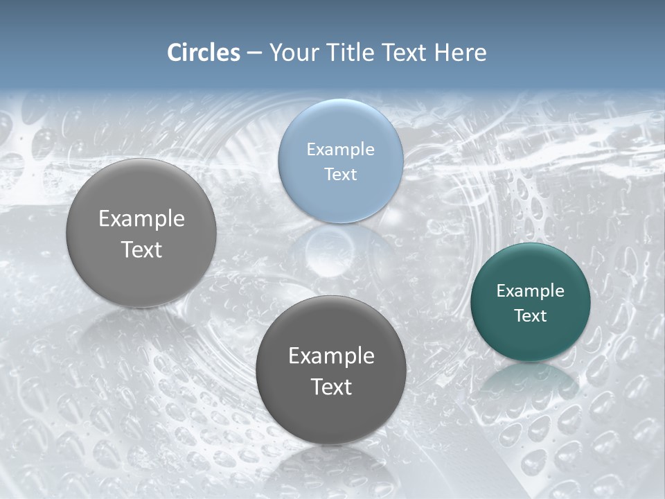 A Close Up Of A Washing Machine With Water On It PowerPoint Template