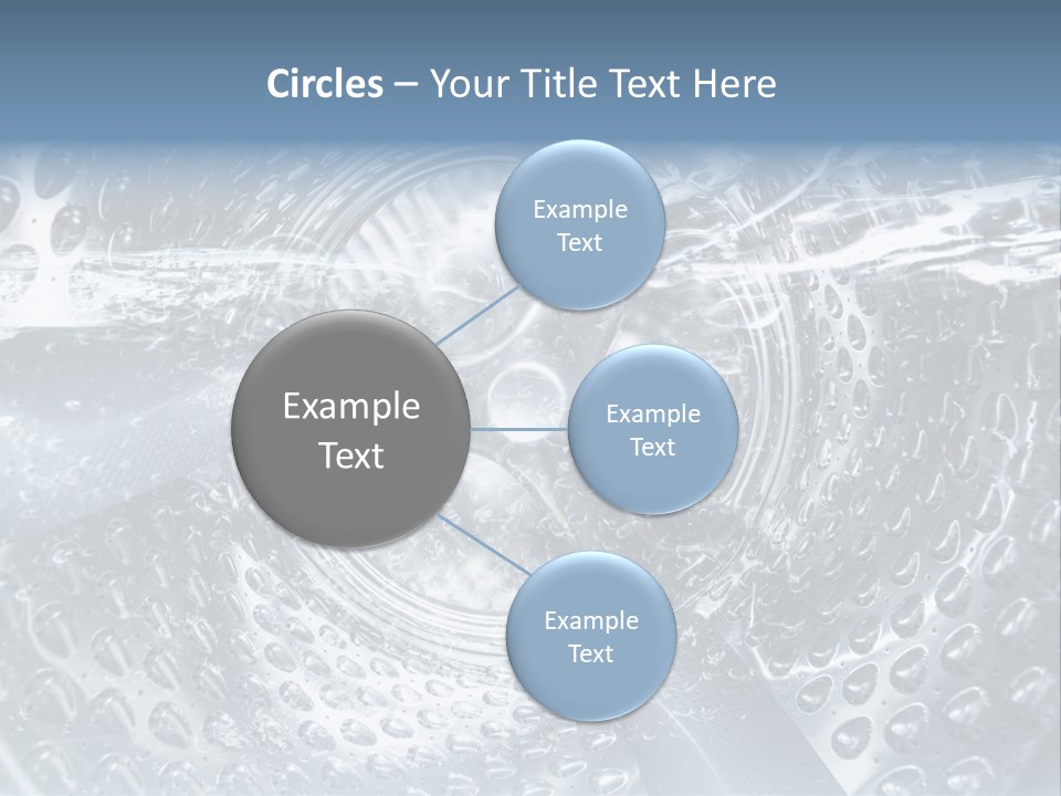 A Close Up Of A Washing Machine With Water On It PowerPoint Template