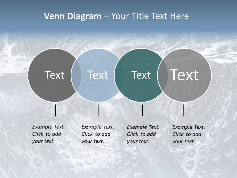 A Close Up Of A Washing Machine With Water On It PowerPoint Template