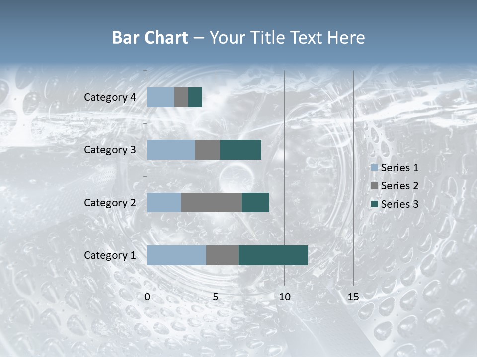 A Close Up Of A Washing Machine With Water On It PowerPoint Template