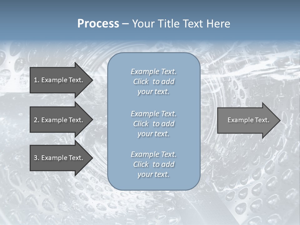 A Close Up Of A Washing Machine With Water On It PowerPoint Template