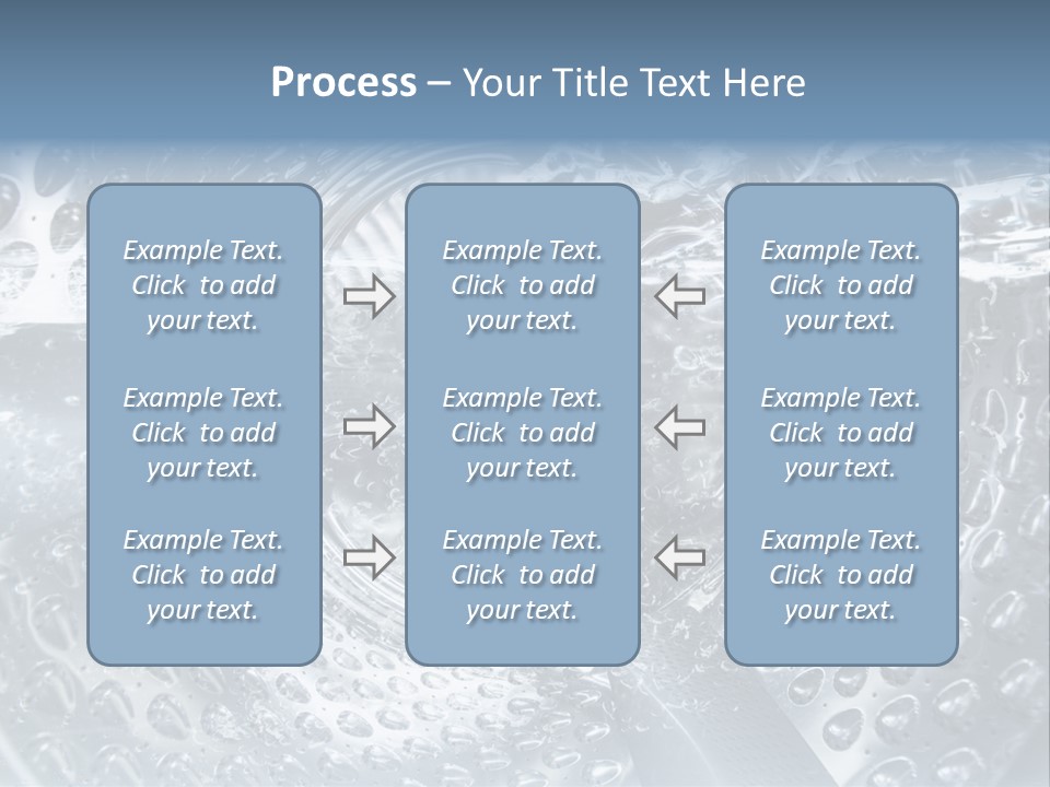 A Close Up Of A Washing Machine With Water On It PowerPoint Template
