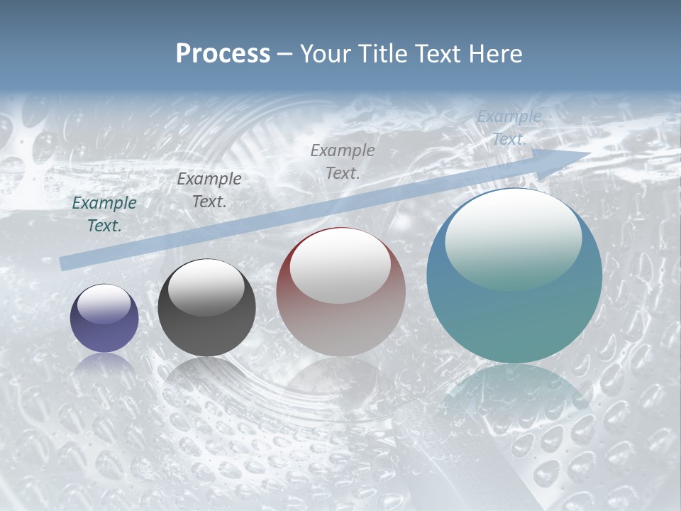 A Close Up Of A Washing Machine With Water On It PowerPoint Template