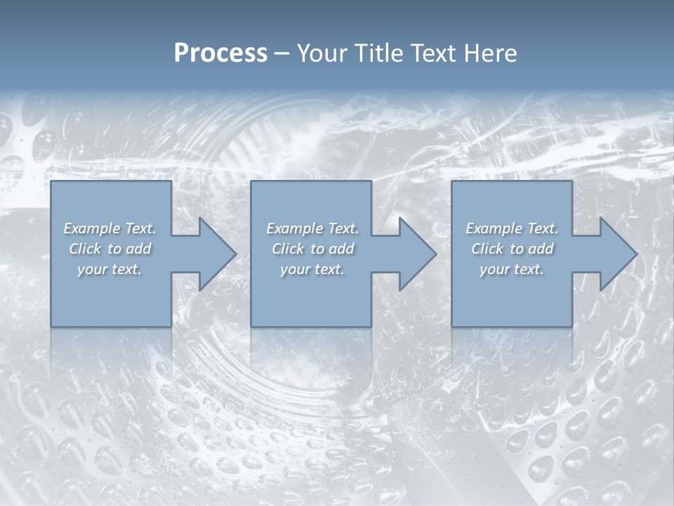 A Close Up Of A Washing Machine With Water On It PowerPoint Template