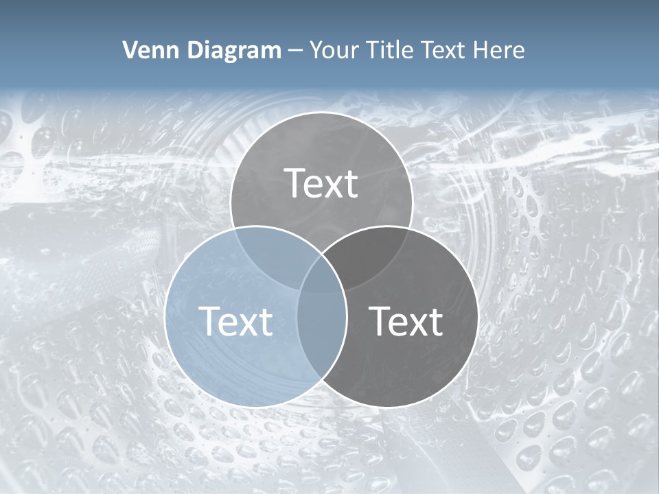 A Close Up Of A Washing Machine With Water On It PowerPoint Template