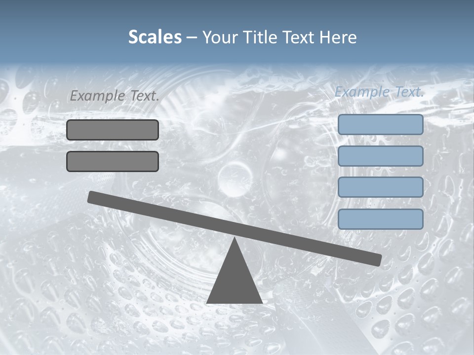 A Close Up Of A Washing Machine With Water On It PowerPoint Template