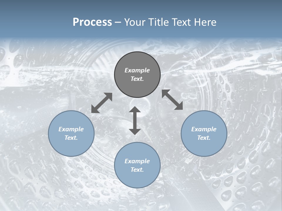 A Close Up Of A Washing Machine With Water On It PowerPoint Template